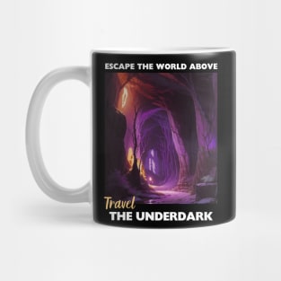 Underdark Tourism Poster V2 - Travel D&D Mug